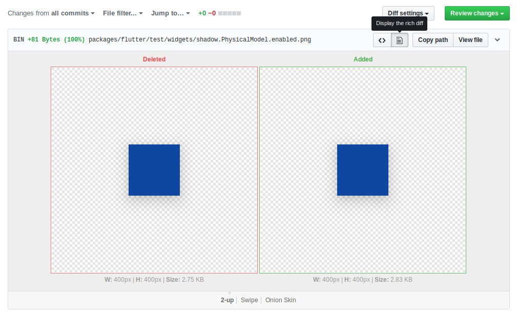 Github Image Diff - After